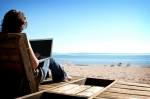 Working from the beach...